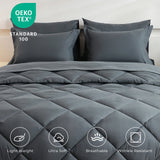 Parure de lit 5 ou 7 pièces avec drap-housse, drap plat et taies d’oreiller