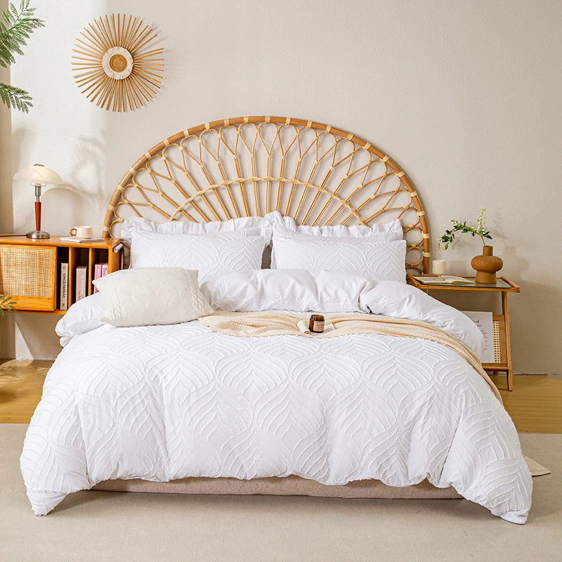 Parure de lit décorative 3 pièces en polyester