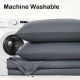 Parure de lit 5 ou 7 pièces avec drap-housse, drap plat et taies d’oreiller