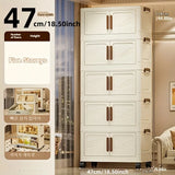 Boîte de rangement pliable avec porte transparente